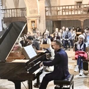 Imhof, durante el concierto.