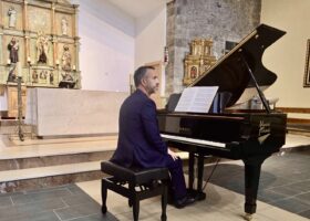 Imhof durante el concierto.