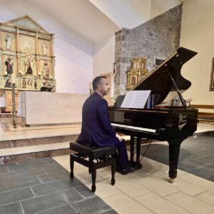 Imhof durante el concierto.
